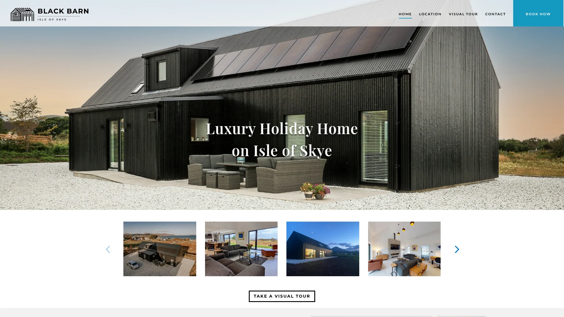 Black Barn Skye — web design project by Mill Digital